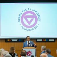 Jim Brooks speaking at the Foundation Annual Meeting